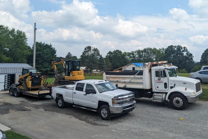 shelmar excavating trucks and excavating equipment